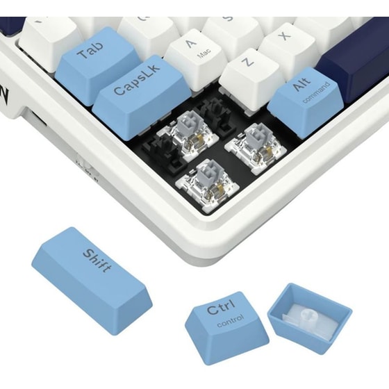 Redragon Antonium Pro Leopard Gaming Μηχανικό Ασύρματο Bluetooth Πληκτρολόγιο RGB Λευκό (US) image 5