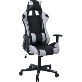 Καρέκλα Gaming Woodwell BF8000 από Τεχνητό Δέρμα - Μαύρη/ Γκρι