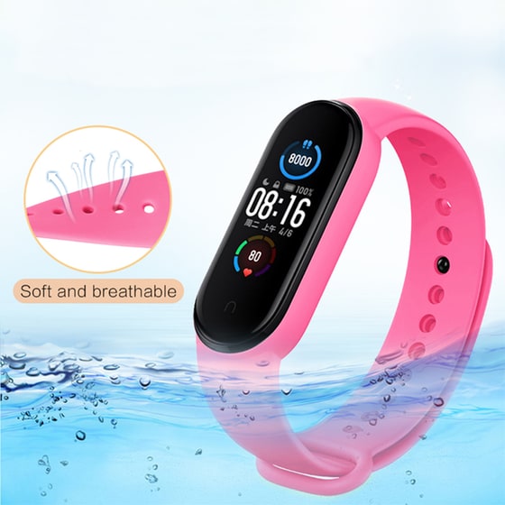 Λουράκι Sonique Color για Xiaomi Mi Smart Band 5/Mi Smart Band 6 - Ροζ image 1