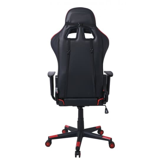 Gaming Καρέκλα Γραφείου Woodwell BF8050 από Τεχνητό Δέρμα - Μαύρη/Κόκκινη image 3