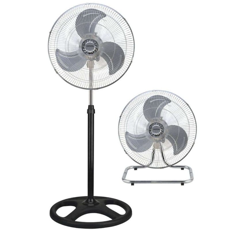 CRYSTAL HOME CRYSTAL HOME Air Metal 17918 80W 45cm 2 σε 1 Ανεμιστήρας Δαπέδου