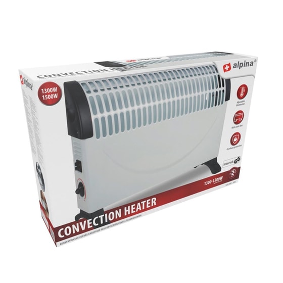 ALPINA Θερμοπομπός Δαπέδου 1500W Λευκό image 3