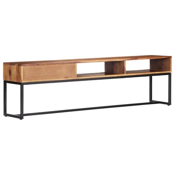 Έπιπλο Τηλεόρασης VidaXL Ξύλινο/Μεταλλικό 160x30x45cm - Καφέ/Μαύρο image 1