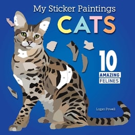 My Sticker Paintings: Cats