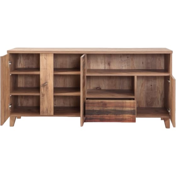 Έπιπλο Τηλεόρασης 24Mall Mare Atlantic Pine από Μοριοσανίδα 160x45x65 cm - Καφέ image 2