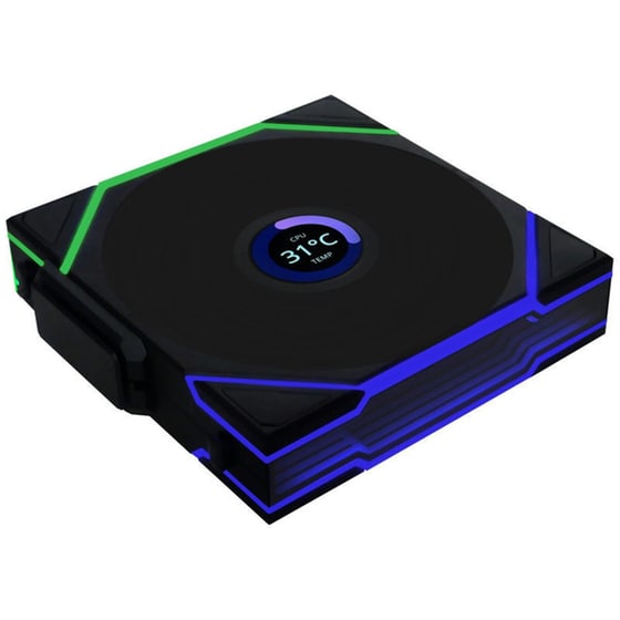 Case Fan Lian Li Uni Fan TL Wireless LCD 120mm RGB - Μαύρο image 2