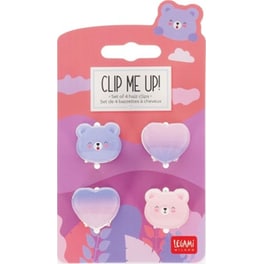 Κλιπ Μαλλιών Legami Teddy 4 Τμχ