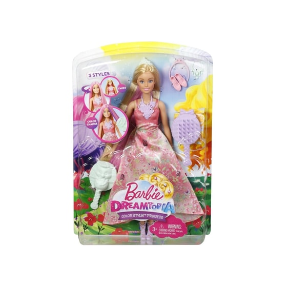 Κούκλα Barbie Πριγκίπισσα Χρωματιστά Μακριά Μαλλιά image 1