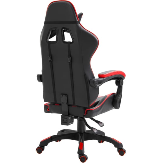 Καρέκλα Gaming VidaXL από Τεχνητό Δέρμα - Μαύρη/Κόκκινη image 7