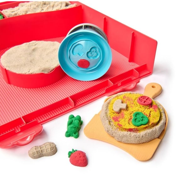 Kinetic&nbsp;Sand&nbsp;Παιχνίδι Κατασκευών με Άμμο Pizza Workshop image 3