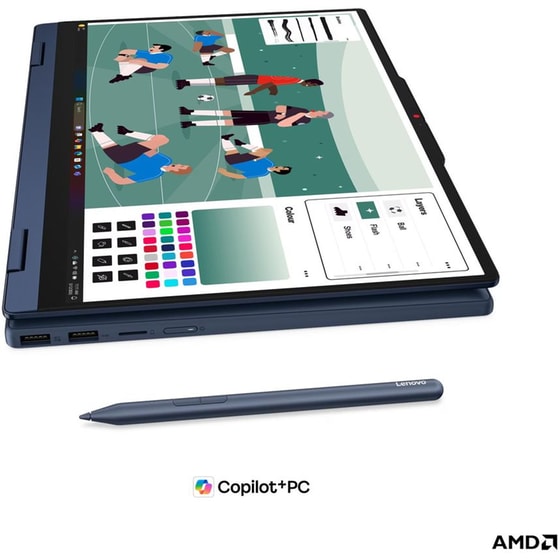 Lenovo IdeaPad 5 2-in-1 14AGP11 14'' WUXGA OLED (AMD Ryzen AI 7-445/16GB/512GB/AMD Radeon Graphics/Win11Home) Laptop image 2