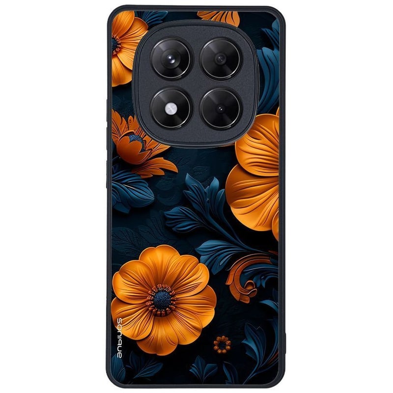 Θήκη Xiaomi Redmi Note 14 Pro 5G / Poco X7 - Sonique 3D Flower Series - Orange