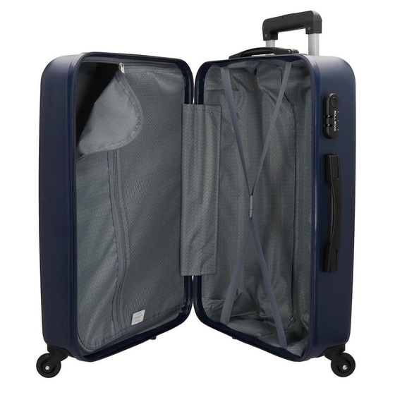 Βαλίτσα Μεσαία Princess Roll Road Abs Σειρά Flex Navy Blue 65x46x23cm image 4