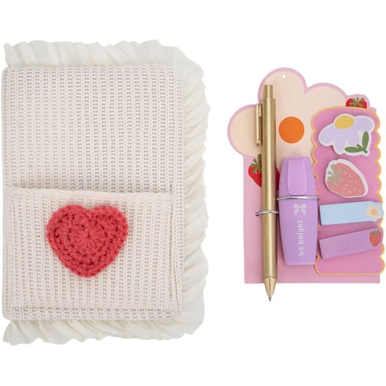Σετ Σημειωματάριο Posh+Pop με Είδη Γραφικής Heart image 1