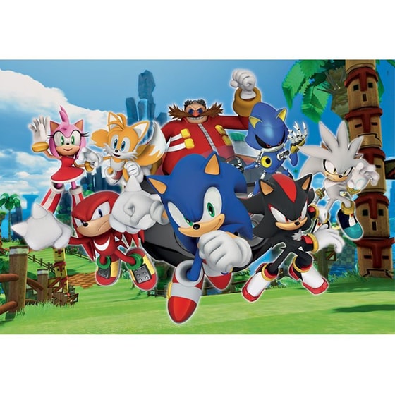 Παιδικό Παζλ Clementoni Super Color Sonic The Hedgehog (104 Κομμάτια) image 2