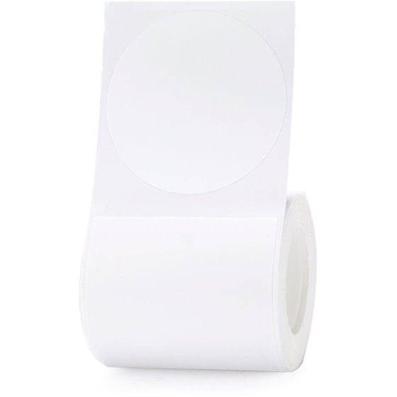 Κασέτα Ετικετογράφου NIIMBOT 50x50mm 150 Ετικέτες Στρογγυλές - Λευκό image 0