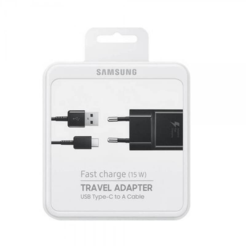 Σετ Φόρτισης Samsung με Καλώδιο USB-A σε USB-C 1.5m - Μαύρο
