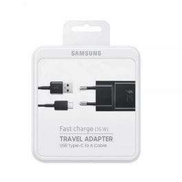 Σετ Φόρτισης Samsung με Καλώδιο USB-A σε USB-C 1.5m - Μαύρο