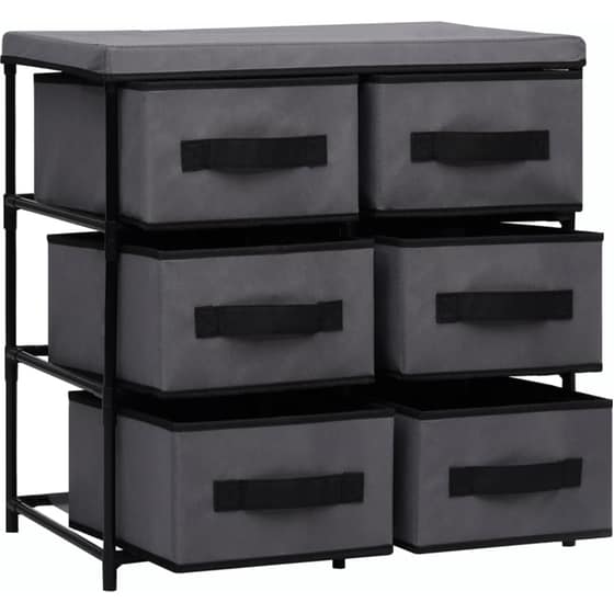 Ντουλάπι VidaXL από Ατσάλι με 6 Συρτάρια 55x29x55 cm - Γκρι image 3