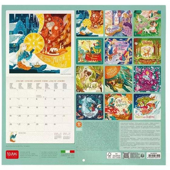 Ημερολόγιο Τοίχου Legami 2026 Once Upon a Time 30x29cm image 2