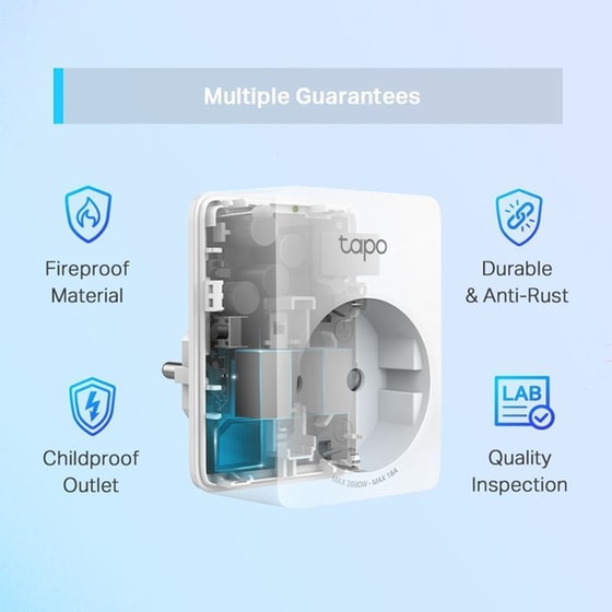 Έξυπνη πρίζα ρεύματος TP-Link Tapo P110 με Wi-Fi 3680W - 2τμχ image 6