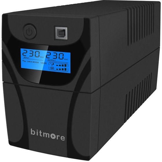 UPS Bitmore U650LCD 650VA 360W Ανθρακί image 0