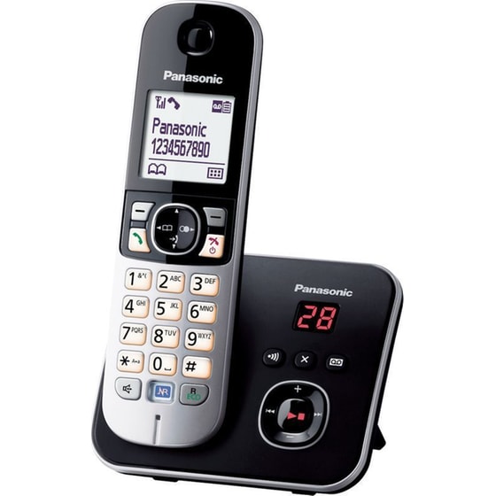 Ασύρματο Τηλέφωνο Panasonic KX-TG6821GB - Black image 1