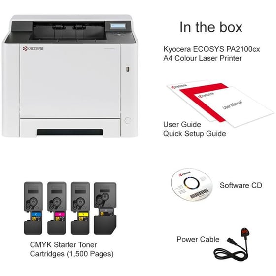 Kyocera Ecos PA2100CX Έγχρωμος Εκτυπωτής Laser A4 image 3