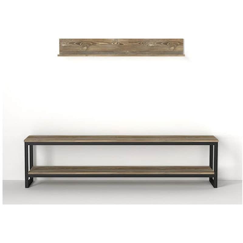 24MALL Έπιπλο Τηλεόρασης Τrentuno από Μοριοσανίδα 180x34.8x45cm - Καρυδί