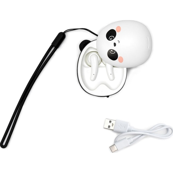 Ακουστικά Bluetooth Legami Be Free Panda Ear Buds με Θήκη Φόρτισης USB-C - Λευκά image 1