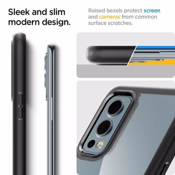 Θήκη Oneplus Nord 2 - Spigen Ultra Hybrid - Matte Black image 3