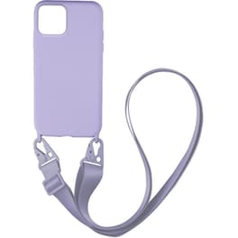 Θήκη Apple iPhone 11 Pro Max - My Colors Carryhang Liquid Silicone - Λιλά