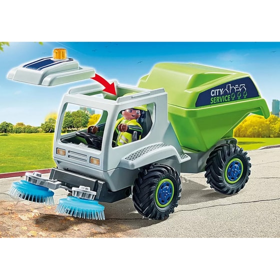 PLAYMOBIL® City Action Όχημα Καθαρισμού Δρόμων (71432) image 3