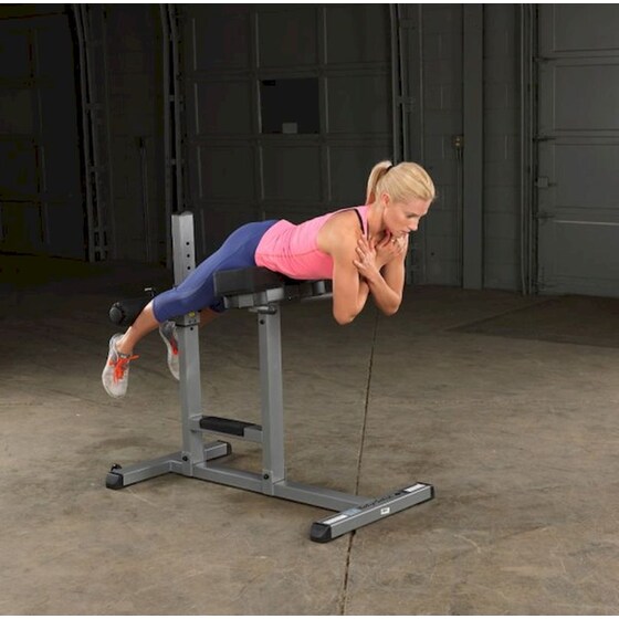 Ραχιαίων Πάγκος Γυμναστικής Body-Solid Back Hyperextension GRCH322 114x66x109cm - Γκρι/ Μαύρο image 5