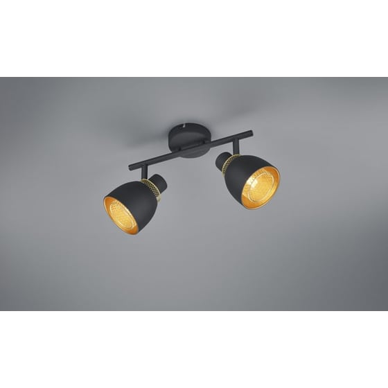Σποτ Δίφωτο Reality Lighting Punch Black Mat image 1