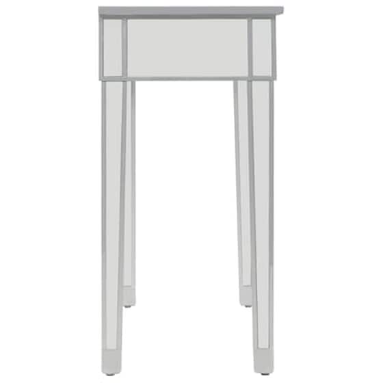 Κονσόλα Vidaxl από Γυαλί και MDF 106.5x38x76.5 cm - Ασημί image 5