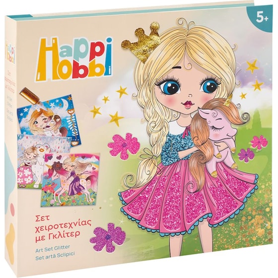 HappiHobbi Art Σετ Χειροτεχνίας με Glitter image 8