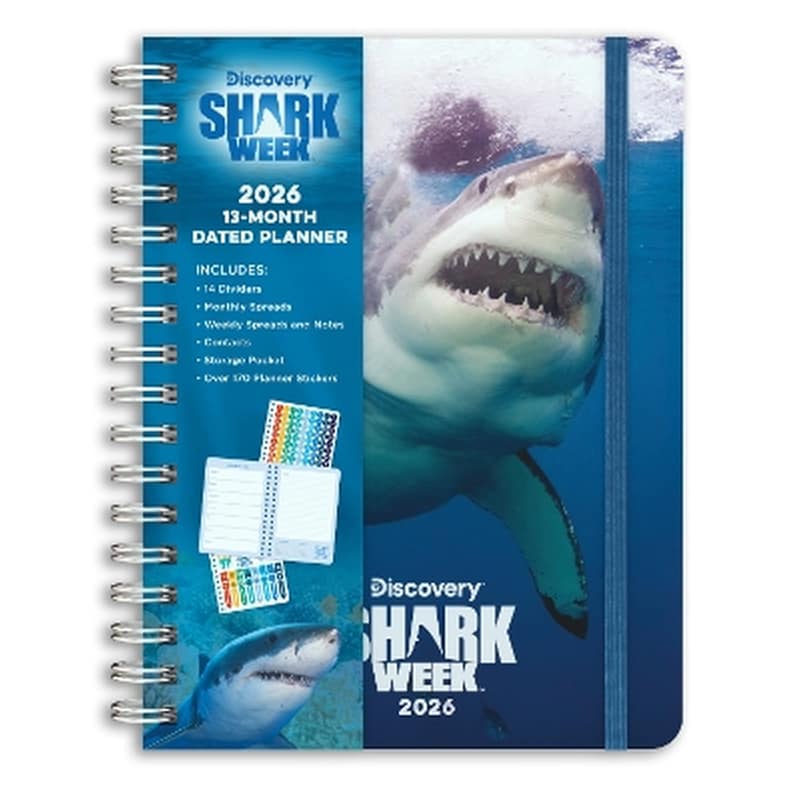 2026 Shark Week 13-Month Weekly Planner
