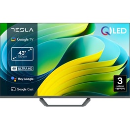Tesla QLED 43" 4K Google TV Τηλεόραση Q43E655GUS