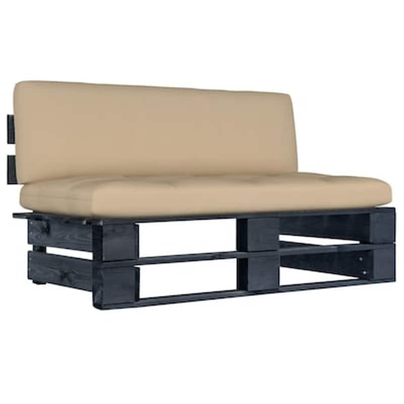 Καναπές Κήπου VidaXL Μεσαίος από Εμποτισμένο Ξύλο Πεύκου 110x65x55 cm - Μπεζ