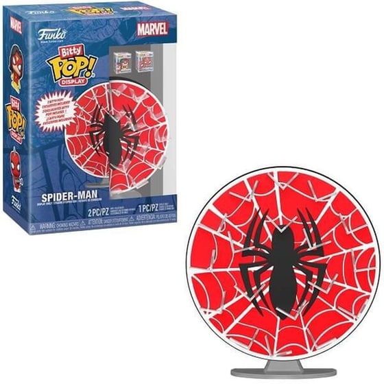 Funko Bitty Pop! Display Marvel Spiderman Web με 2 xclusive Bitty POP Vinyl Figures image 0