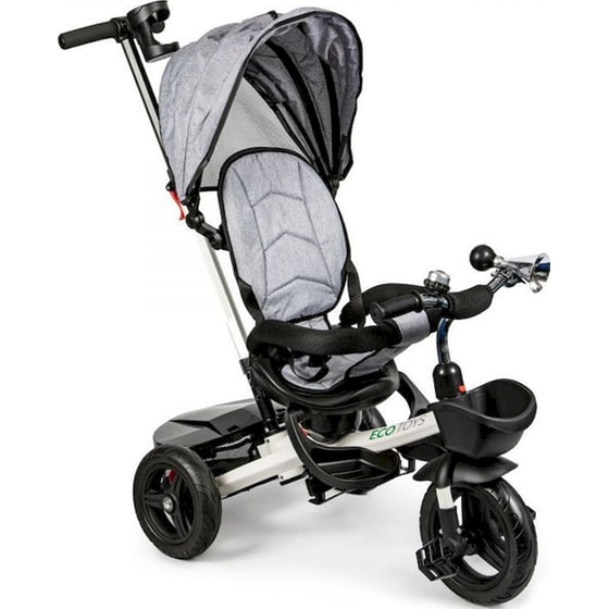 Παιδικό Τρίκυκλο Ποδήλατο Ecotoys JM-311 - Γκρι/ Μαύρο image 0