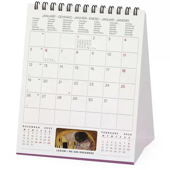 Ημερολόγιο Γραφείου Legami 2026 Gustav Klimt image 2