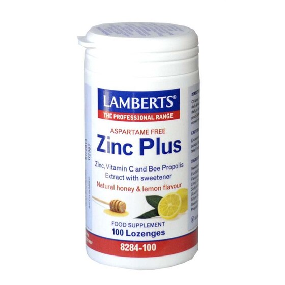 Συμπλήρωμα Διατροφής Lamberts Zinc Plus - 100 Καραμέλες image 0