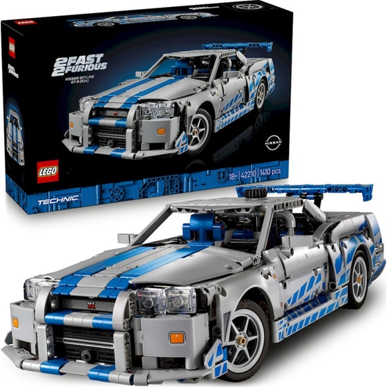 LEGO® Technic 2 Fast 2 Furious Nissan Skyline GT-R (R34) Car (42210) image 1