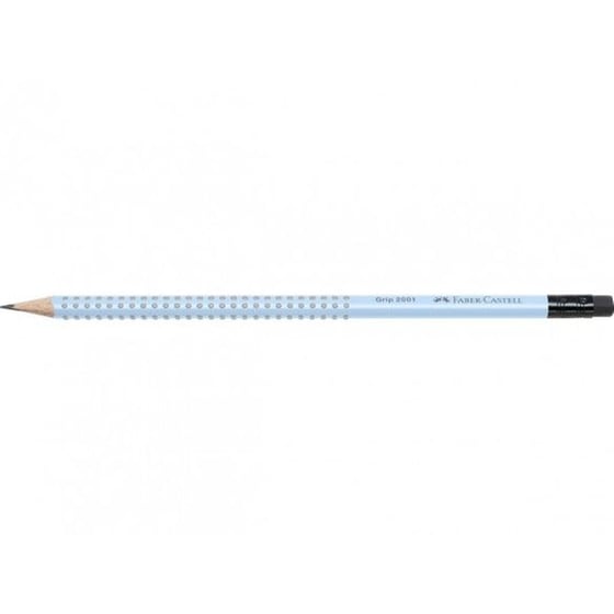 Μολύβι Faber-Castell με Γόμα Grip HB Σιέλ image 1