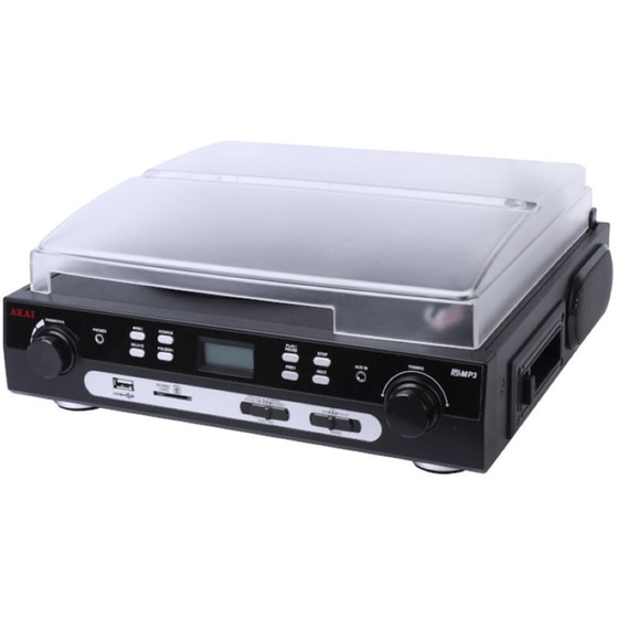 Πικάπ Akai ATT-15C με Ενσωματωμένα Ηχεία και Bluetooth/USB/Κάρτα SD/Ραδιόφωνο FM/AUX - Μαύρο image 3