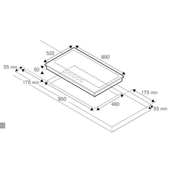 BERTAZZONI P905LHERNE  90 cm Μαύρο Εστία Αερίου Αυτόνομη image 3