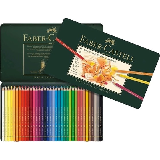 Ξυλομπογιές Faber Castell Polychromos Σετ σε Κασετίνα 36 Τεμάχια image 2