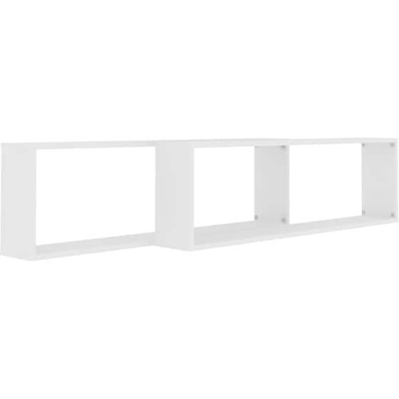 Ράφια Τοίχου VidaXL από Μοριοσανίδα 100x15x30 cm 2 Τμχ - Λευκό image 5